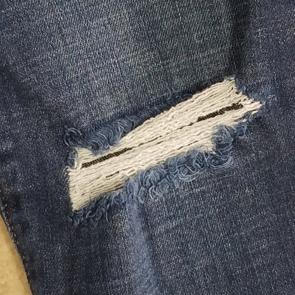 Gap Raw Hem Super High Rise Distressed Skinny - Picture 7 of 8